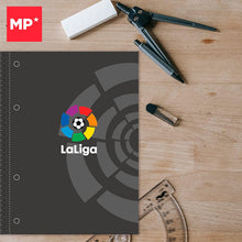 Cargar imagen en el visor de la galería, Cuaderno A4 Espiral con Anillas La Liga apa Extradura y Resistente Cuadriculado 4x4 120 Hojas Microperforadas Uso Escolar para Estudiantes