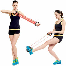 Cargar imagen en el visor de la galería, Extensor entrenamiento pectoral expansor braxzo pecho Ajustable De 5 Resortes