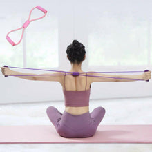 Cargar imagen en el visor de la galería, Banda elástico de yoga resistencia fitness pecho desarrollador goma entrenar