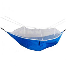 Cargar imagen en el visor de la galería, Hamaca colgante con mosquitera para protegerte de los insectos al aire libre 260 x 140 cm