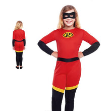 Cargar imagen en el visor de la galería, Disfraz Super Party Heroína Super Heroína Niña Infantil para Carnaval Fiesta Teatro