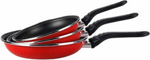 Cargar imagen en el visor de la galería, Sartén Praga de acero vitrificado exterior color rojo. Antiadherente todo tipo