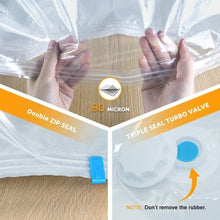 Cargar imagen en el visor de la galería, Bolsa al Vacío Ropa 6 unds Almacenaje Ahorro Espacio 80% Edredones, Almohadas