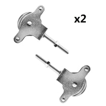 Cargar imagen en el visor de la galería, 2 pcs Poleas de Tendedero Acero Inoxidable 304 Roscada Para Tendedero de Ropa