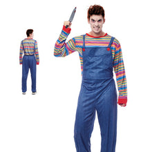 Cargar imagen en el visor de la galería, Disfraz Muñeco Asesino Sangriento Hombre Adulto Para Hallowen Carnaval Fiesta Teatro, Disfraz de Hallowen Carnava