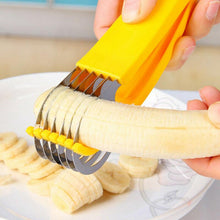 Cargar imagen en el visor de la galería, CORTADOR DE PLATANO BANANA CORTA PLATANOS FRUTAS KIWI PEPINOS SALCHICHA VERDURAS