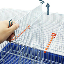 Cargar imagen en el visor de la galería, Jaula Pájaros Metal con Comedero Bebedero Saltador Jaula Materia Metal Color envia al Azar 59x32x47 cm