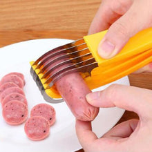 Cargar imagen en el visor de la galería, CORTADOR DE PLATANO BANANA CORTA PLATANOS FRUTAS KIWI PEPINOS SALCHICHA VERDURAS