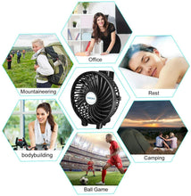 Cargar imagen en el visor de la galería, Mini Ventiladores de Mano USB Ventilador de Mano Recargable Portátil plegable