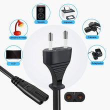 Cargar imagen en el visor de la galería, Cable de Alimentacion,1.5M ES Schuko Cable de alimentación para PC Monitor Tele