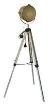 Cargar imagen en el visor de la galería, Lámpara trípode con proyector (65 x 95,5-137,5 cm), color bronce