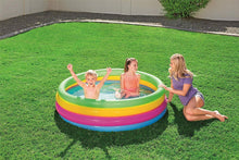 Cargar imagen en el visor de la galería, Piscina Hinchable Infantil 4 anillas colores inflable niños ø1.57 x H46 CM