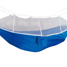 Cargar imagen en el visor de la galería, Hamaca colgante con mosquitera para protegerte de los insectos al aire libre 260 x 140 cm