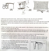 Cargar imagen en el visor de la galería, Red coche separadora de mascotas separador animales (90x106cm)