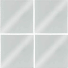 Cargar imagen en el visor de la galería, Set de 4 espejos cuadrado redondo adhesivos 30X30 y 20x20 lote decoración hogar
