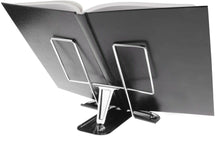 Cargar imagen en el visor de la galería, Sujetalibros ATRIL DE ESCRITORIO METALICO para Libros Agenda,Cocinas, Negro
