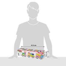 Cargar imagen en el visor de la galería, WOOMAX-TREN MADERA PREESCOLAR ZOO +18M