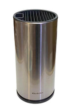 Cargar imagen en el visor de la galería, Tacoma ranuras redondo Acero inoxidable portacuchillos bloques para cuchillos 11X11X23CM quttin