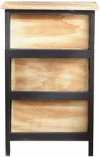 Cargar imagen en el visor de la galería, Mueble auxiliar Cajonera 3 Cajones Madera vintage dormitorio hogar estanteria