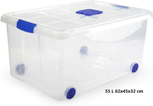 Cargar imagen en el visor de la galería, Caja de Plastico almacenamiento, TRANSPARENTE, Varios tamaños