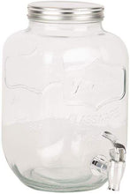 Cargar imagen en el visor de la galería, Tarro dispensador con grifo y tapa Volga 4 Litro Cristal Bebida