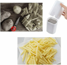 Cargar imagen en el visor de la galería, CORTADOR DE PATATAS CON CUCHILLAS ACERO INOXIDABLE CORTA PATATAS CALIDAD