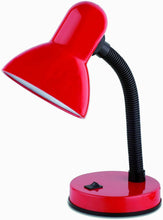 Cargar imagen en el visor de la galería, Lámpara flexo 14.2 x 35 cm metal y plástico rojo gris azul