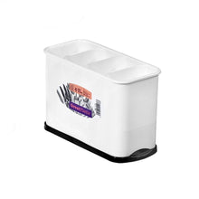 Cargar imagen en el visor de la galería, Escurrecubiertos rectangular con Bandeja Elegance para utensilios cubierto