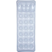 Cargar imagen en el visor de la galería, Colchoneta Hinchble con 18 Vasos Plate Lounge, 188 X 71 CM, Tumbona flotante