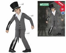 Cargar imagen en el visor de la galería, Disfraz Novio Zombie Niño Infantil Gris Para Halloween Carnaval Teatro