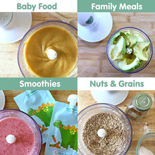 Cargar imagen en el visor de la galería, Emma Set de Batidora 250 W Acero Inoxidable y picadora mango con Vaso trituradir y varillas, trituradora, Licuadora, Vaso de precipitad