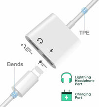 Cargar imagen en el visor de la galería, 2 en 1 Adaptador de auriculares para iphone 7/8/X/XR/XS/XS Max/ 11/11 Pro Max/12