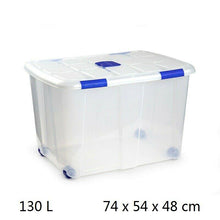 Cargar imagen en el visor de la galería, Caja de Plastico almacenamiento, TRANSPARENTE, Varios tamaños