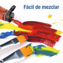 Cargar imagen en el visor de la galería, Pack 5 Artix Pintura Acrílica Satinada Blanco 75 ml. pinta lienzo,papel, tela...
