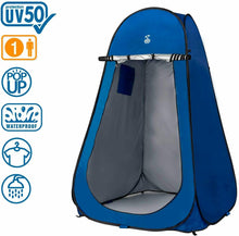 Cargar imagen en el visor de la galería, Tienda ducha cambiador para camping sin suelo 120x120x190 cm