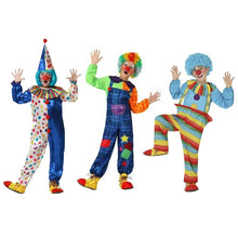 Cargar imagen en el visor de la galería, Disfraz Payaso Payasa Unisex Niños Infantil para Carnaval Fiestas Teatro Cumpleaños