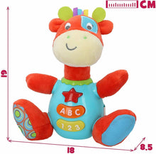 Cargar imagen en el visor de la galería, Peluche Jirafa para bebés que habla y luces de colores, Idioma: Español