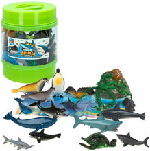 Cargar imagen en el visor de la galería, Bote con animales marinos Animal World, 21 piezas