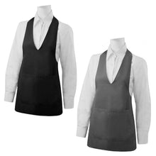 Cargar imagen en el visor de la galería, Delantal largo con peto de cocina professional 66 x 75 cm cocinero talla unica