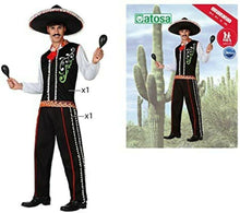 Cargar imagen en el visor de la galería, Disfraz Mejicano Mariachi Hombre Adulto Traje Negro para Carnaval fiesta