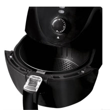 Cargar imagen en el visor de la galería, Freidora de Aire Sin Aceite Negra Capacidad 3.2 L Depósito Antiadherente 1200 w ideal para cocinar sin aceite
