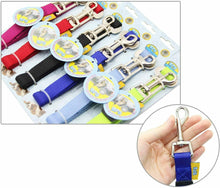 Cargar imagen en el visor de la galería, 2X Cinturón de Seguridad de Coche,Ajustable para Perro,Cachorro Gato Mascota