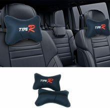 Cargar imagen en el visor de la galería, Kit de 2 Cojines Almohadas para Reposacabezas Asiento del Coche 26x17x9cm