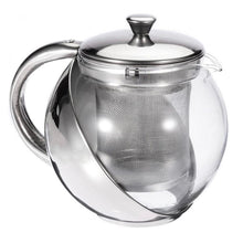 Cargar imagen en el visor de la galería, Tetera De Vidrio De Acero Inoxidable De 1100 Ml Con Infusor Hierbas Filtro Hojas