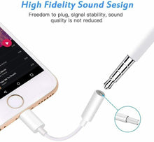 Cargar imagen en el visor de la galería, Adaptador de auriculares iPhone Audio Jack adaptador compatible con IOS