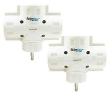 Cargar imagen en el visor de la galería, PACK 2 Ladrones Adaptadores Triple Schuko 16 A 250v 3680W