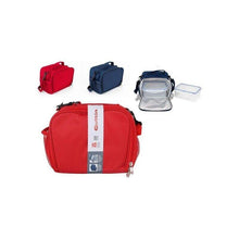 Cargar imagen en el visor de la galería, Bolso Funda Portameriendas Térmico con 2 Fiambreras Cuadradas de 1.1 L