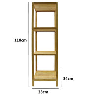 Cargar imagen en el visor de la galería, Estanteria de Baño de 3 o 4 estantes Bambú, Estantes de baño,Mueble de Baño