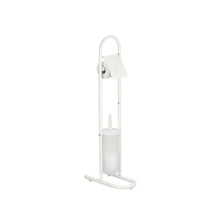 Cargar imagen en el visor de la galería, Portarollo y escobillero para baño nilo columna acero inoxidable 79 cm lavabo