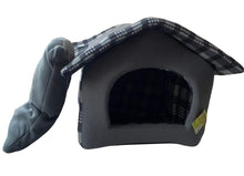 Cargar imagen en el visor de la galería, Casa para Perro Gato Mascota con Cojin, y Cremallera Desmodable